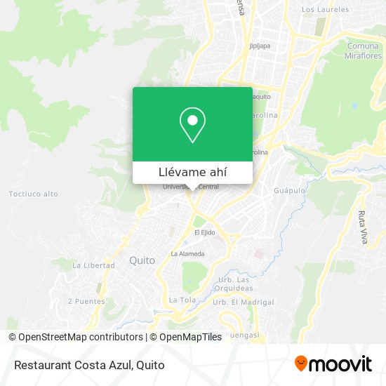 Mapa de Restaurant Costa Azul