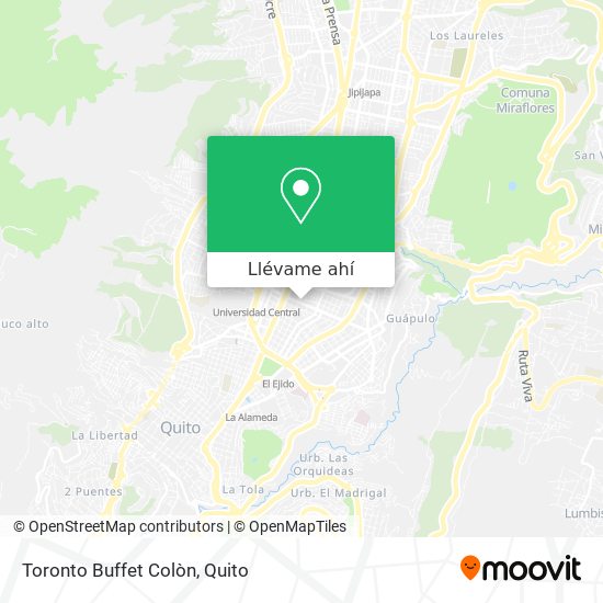 Mapa de Toronto Buffet Colòn