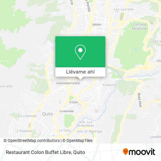 Mapa de Restaurant Colon Buffet Libre