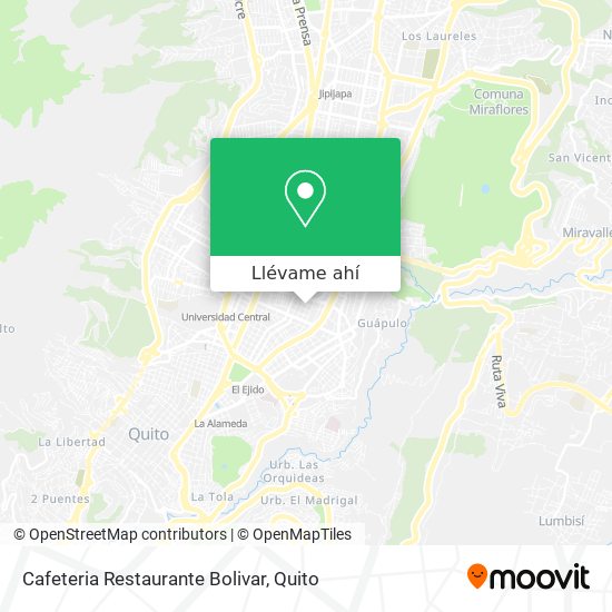 Mapa de Cafeteria Restaurante Bolivar