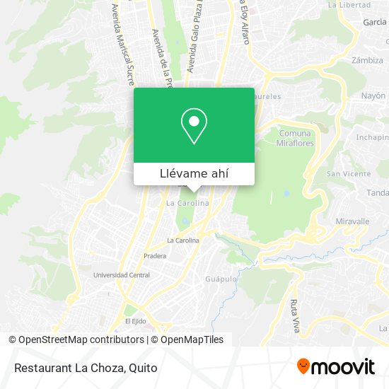 Mapa de Restaurant La Choza