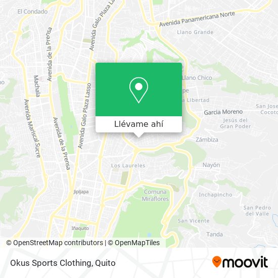 Mapa de Okus Sports Clothing