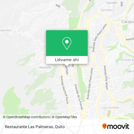 Mapa de Restaurante Las Palmeras