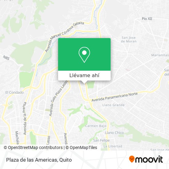 Mapa de Plaza de las Americas