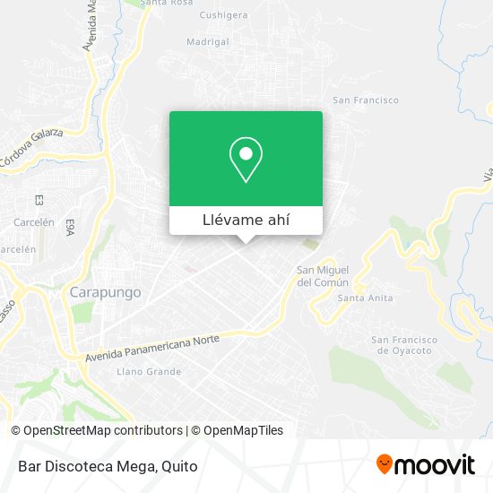 Mapa de Bar Discoteca Mega