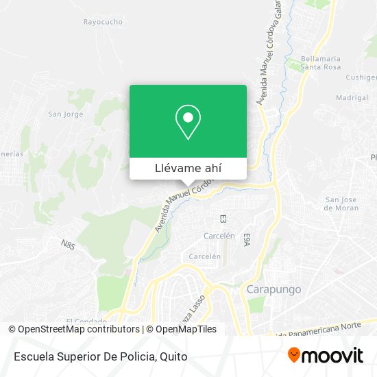 Mapa de Escuela Superior De Policia