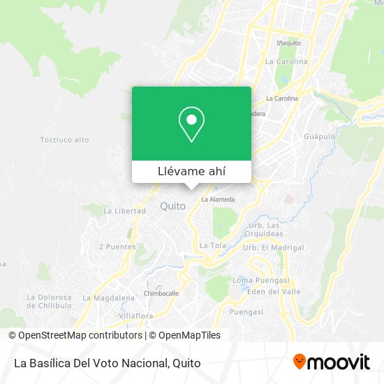 Mapa de La Basílica Del Voto Nacional