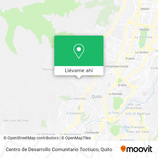 Mapa de Centro de Desarrollo Comunitario Toctiuco