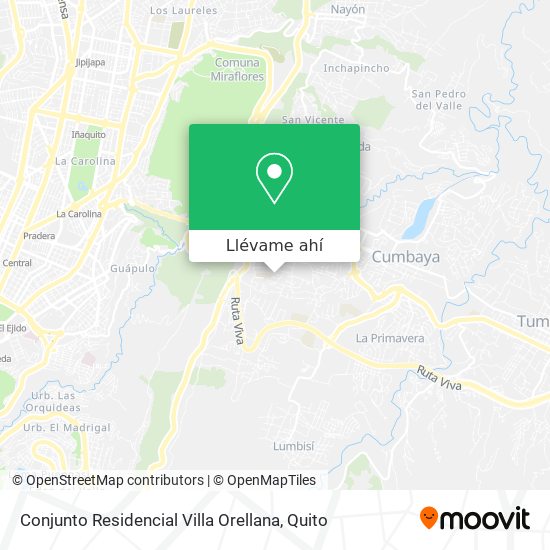 Mapa de Conjunto Residencial Villa Orellana