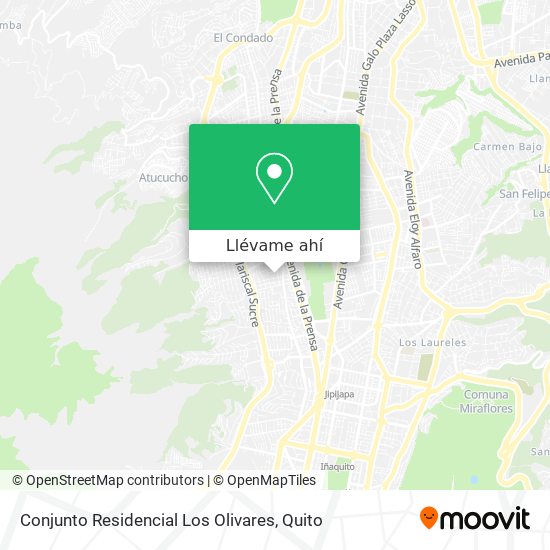 Mapa de Conjunto Residencial Los Olivares