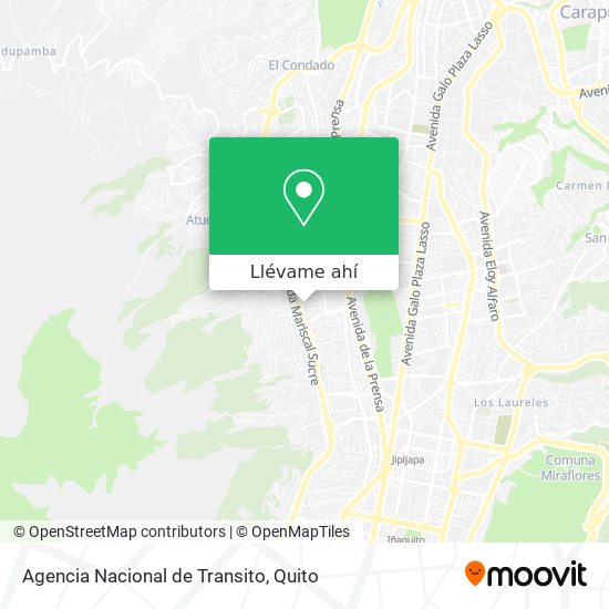 Mapa de Agencia Nacional de Transito