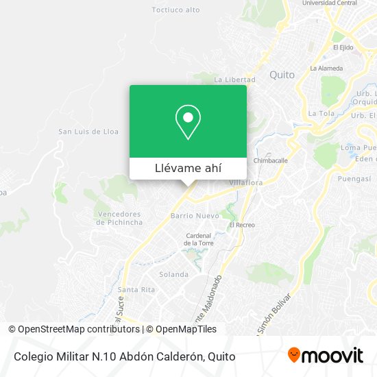 Mapa de Colegio Militar N.10 Abdón Calderón