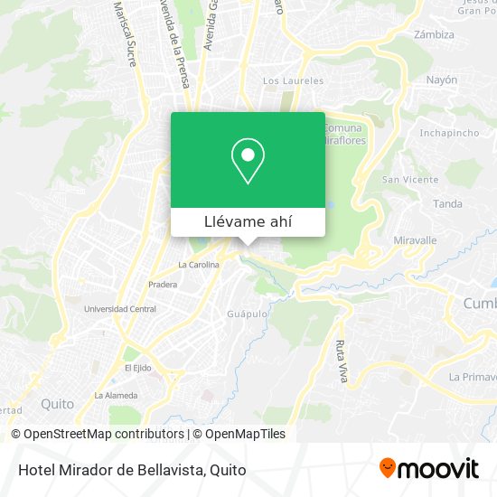 Mapa de Hotel Mirador de Bellavista