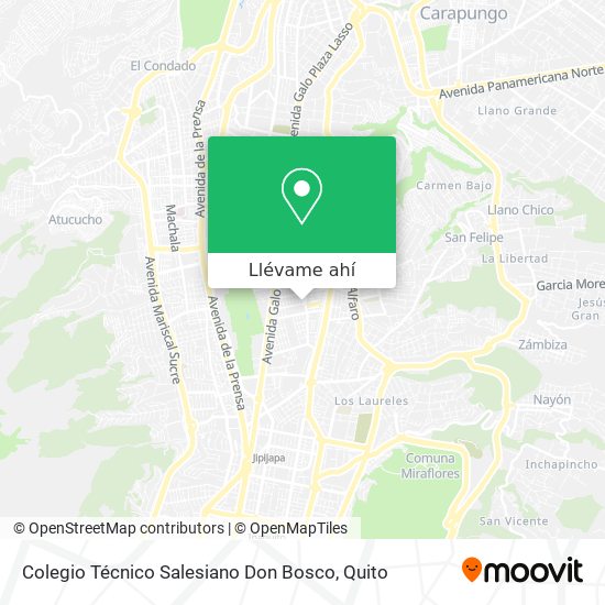 Mapa de Colegio Técnico Salesiano Don Bosco