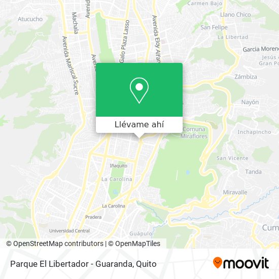 Mapa de Parque El Libertador - Guaranda