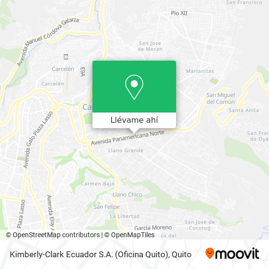 Mapa de Kimberly-Clark Ecuador S.A. (Oficina Quito)