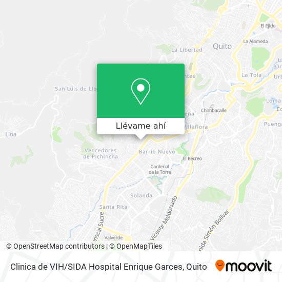 Mapa de Clinica de VIH / SIDA Hospital Enrique Garces