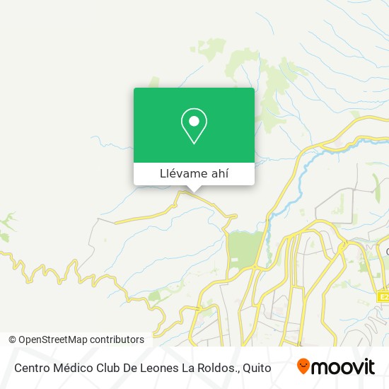 Cómo llegar a Centro Médico Club De Leones La Roldos. en Quito en Autobús?