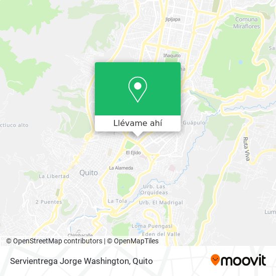 Mapa de Servientrega Jorge Washington