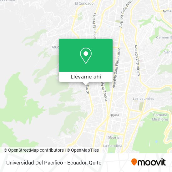 Mapa de Universidad Del Pacífico - Ecuador