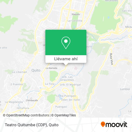 Mapa de Teatro Quitumbe (CDP)