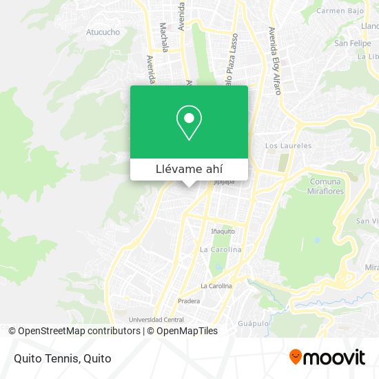 Mapa de Quito Tennis