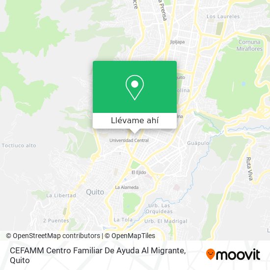 Mapa de CEFAMM Centro Familiar De Ayuda Al Migrante