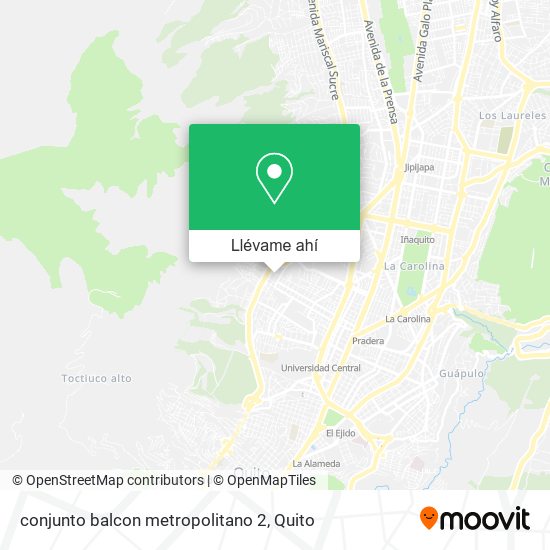 Mapa de conjunto balcon metropolitano 2