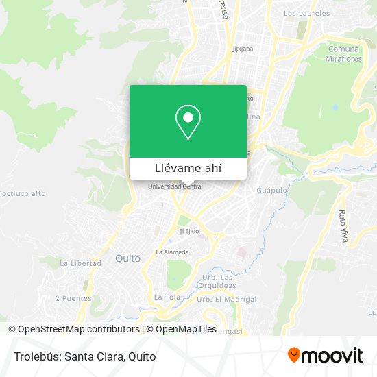 Mapa de Trolebús: Santa Clara