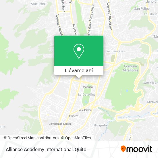 Mapa de Alliance Academy International