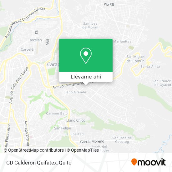 Mapa de CD Calderon Quifatex
