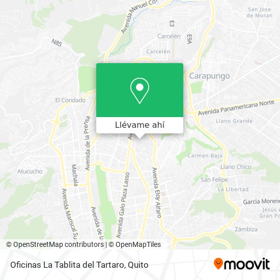 Mapa de Oficinas La Tablita del Tartaro