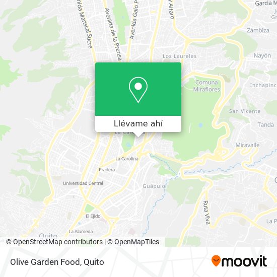 Mapa de Olive Garden Food