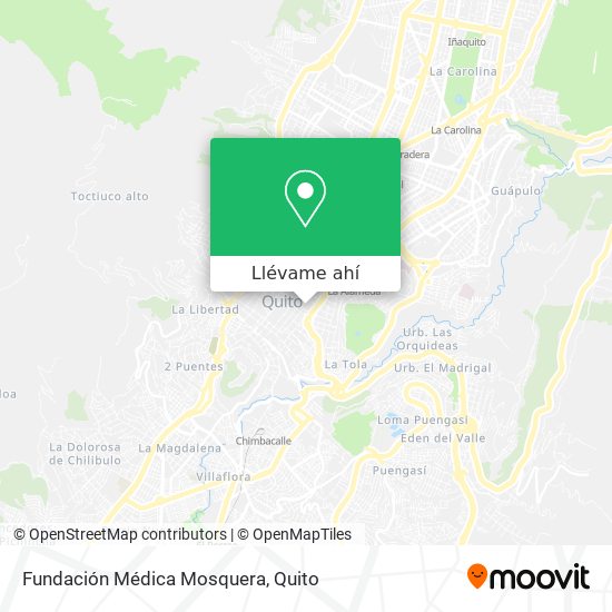 Mapa de Fundación Médica Mosquera