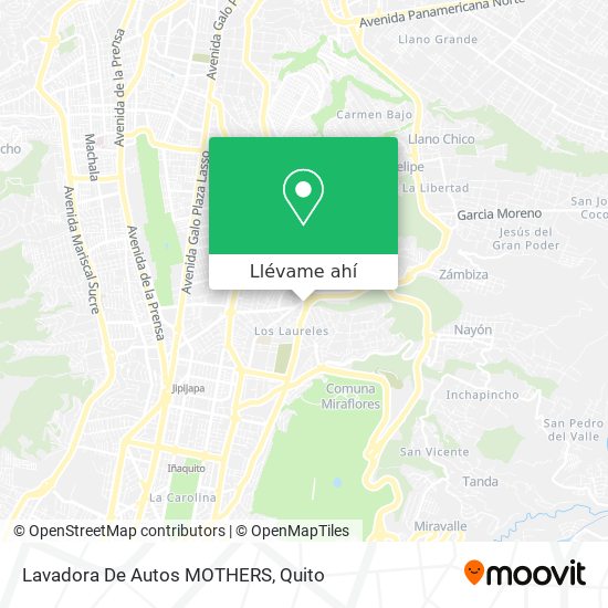 Mapa de Lavadora De Autos MOTHERS