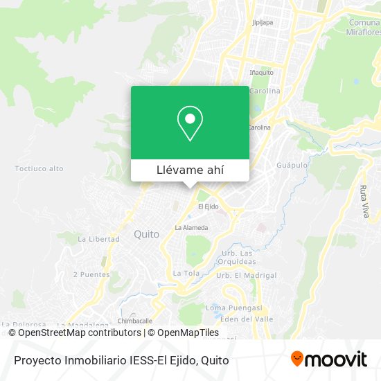 Mapa de Proyecto Inmobiliario IESS-El Ejido