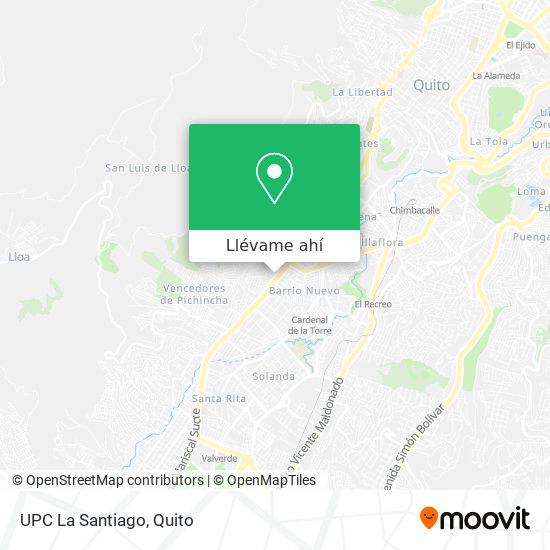 Mapa de UPC La Santiago