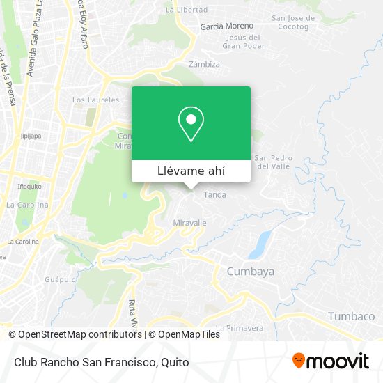 Mapa de Club Rancho San Francisco