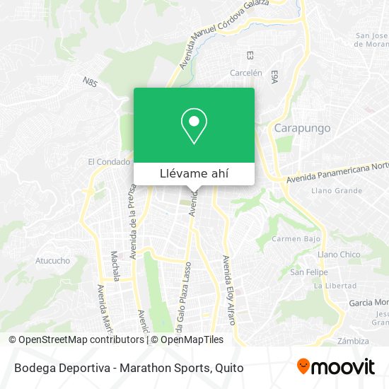 Mapa de Bodega Deportiva - Marathon Sports