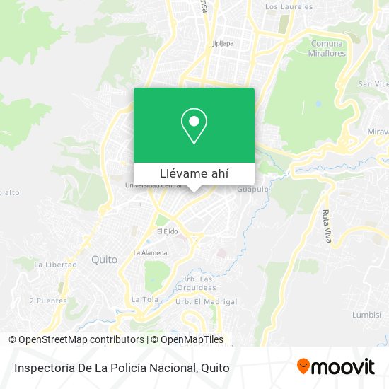 Mapa de Inspectoría De La Policía Nacional