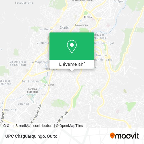 Mapa de UPC Chaguarquingo