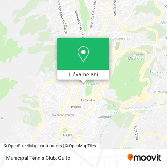 Mapa de Municipal Tennis Club