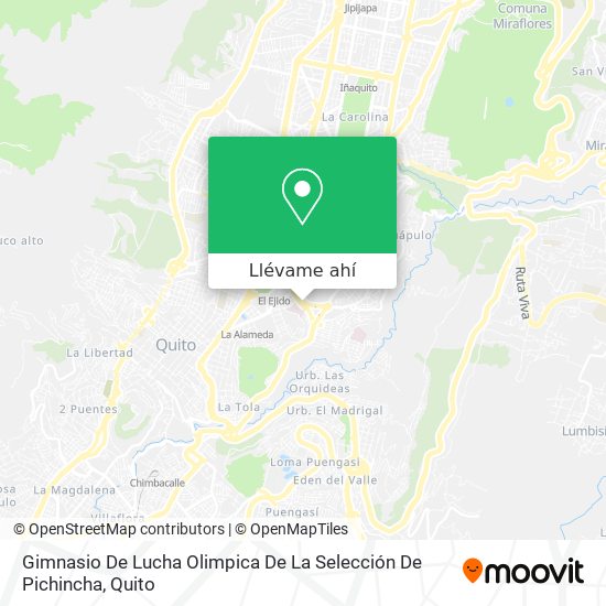 Mapa de Gimnasio De Lucha Olimpica De La Selección De Pichincha