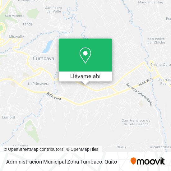 Mapa de Administracion Municipal Zona Tumbaco