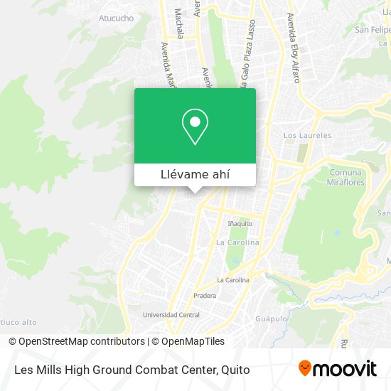 Mapa de Les Mills High Ground Combat Center