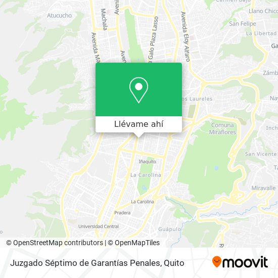 Mapa de Juzgado Séptimo de Garantías Penales