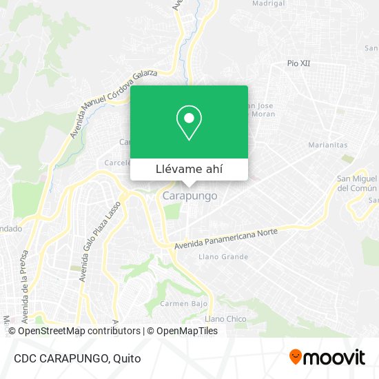 Mapa de CDC CARAPUNGO