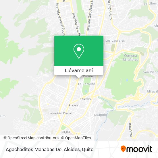 Mapa de Agachaditos Manabas De. Alcides