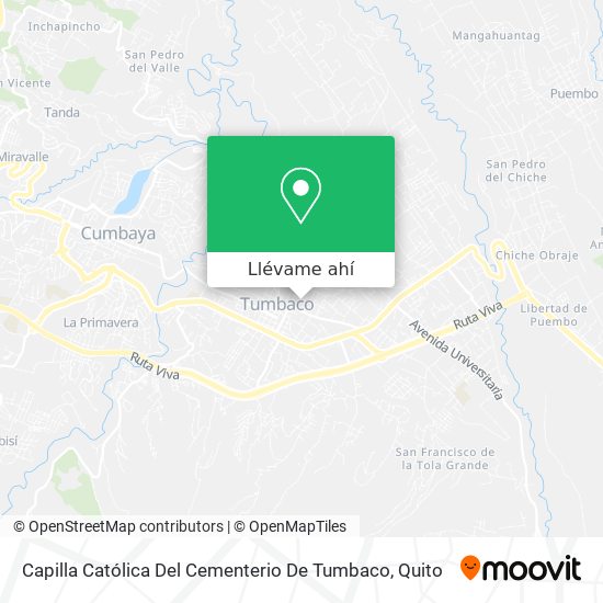 Mapa de Capilla Católica Del Cementerio De Tumbaco