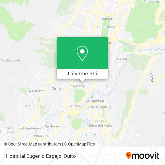 Mapa de Hospital Eugenio Espejo